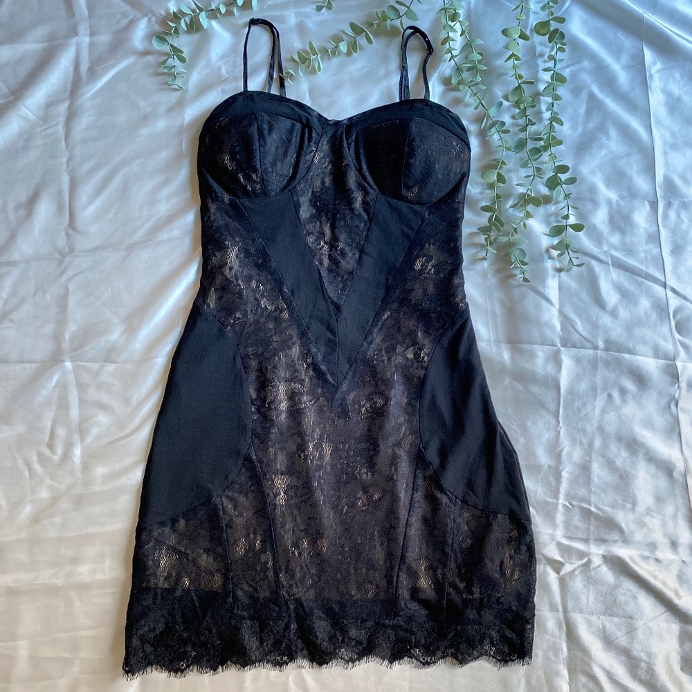 Elegant Black Lace Dress